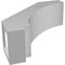 Ekena Millwork 3 1/2-in. W x 10-in. D x 10-in. H Imperial Architectural Grade PVC Knee Brace BRCP035X10X10IMP - alternate 2